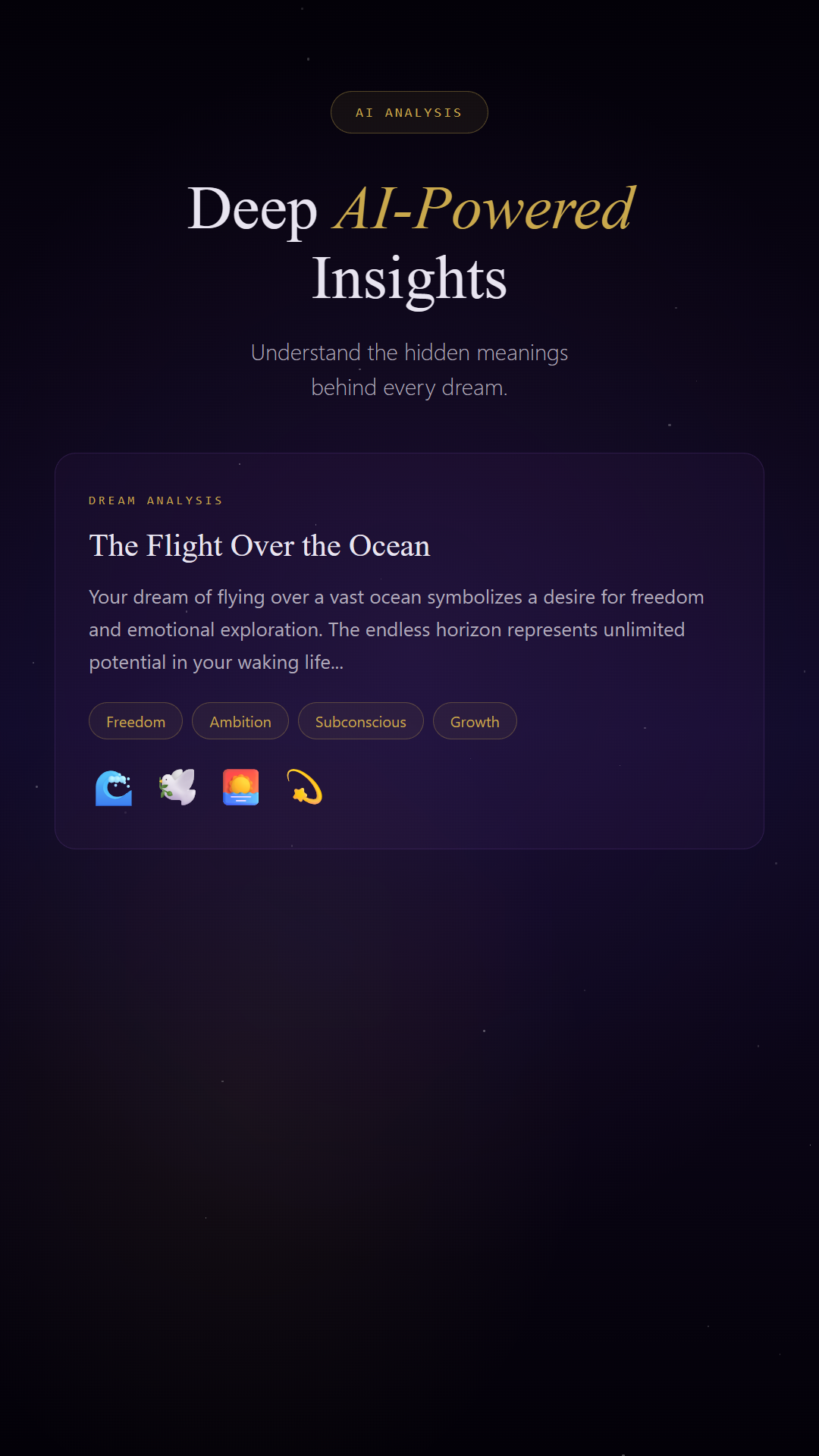 Deep Mind Analysis Interface